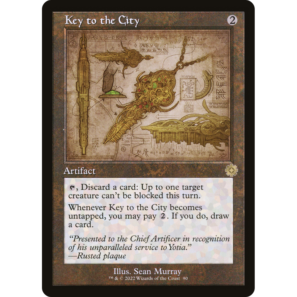Key to the City (Schematic) (BRR-090) - The Brothers' War Retro Artifacts