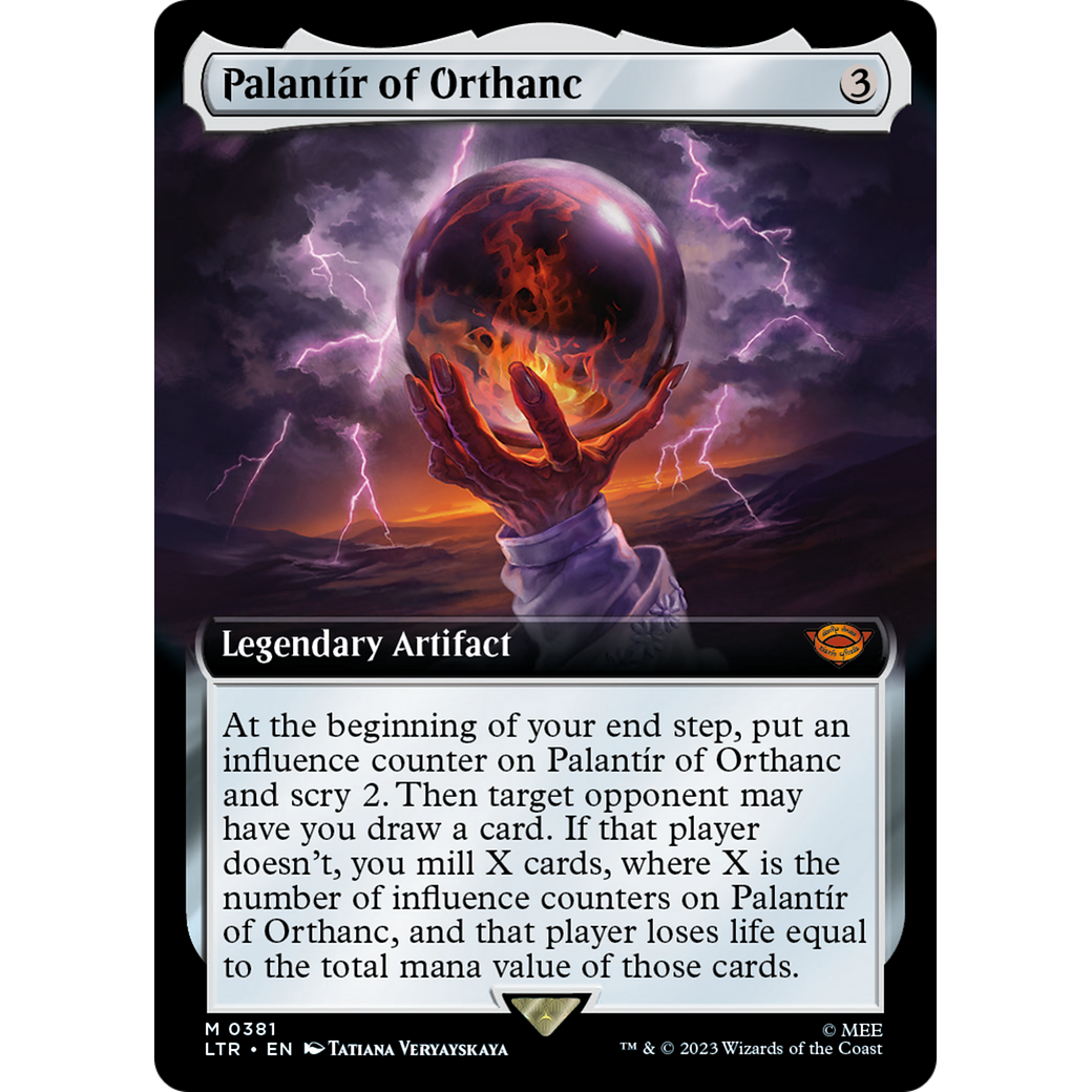 Palantír of Orthanc (LTR-381) - The Lord of the Rings: Tales of Middle-earth: (Extended Art) Foil