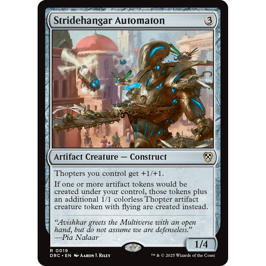 Stridehangar Automaton (DRC-019) - Commander: Aetherdrift