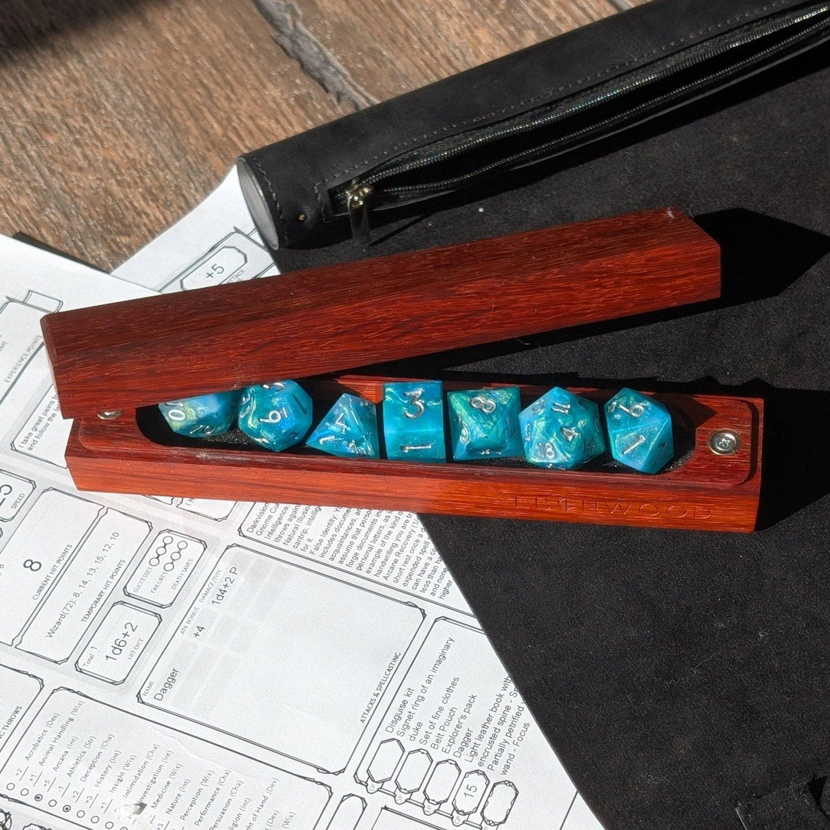 Padauk Dice Vault - Exotic Hardwood Dice Box