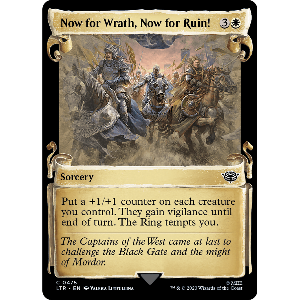 Now for Wrath, Now for Ruin! (LTR-475) - The Lord of the Rings: Tales of Middle-earth: (Showcase)