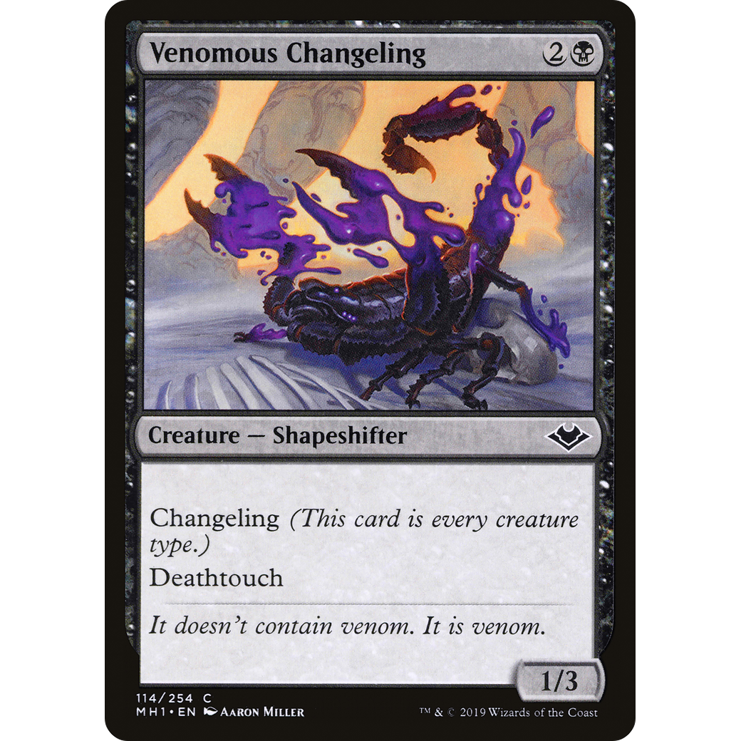 Venomous Changeling (MH1-114) - Modern Horizons
