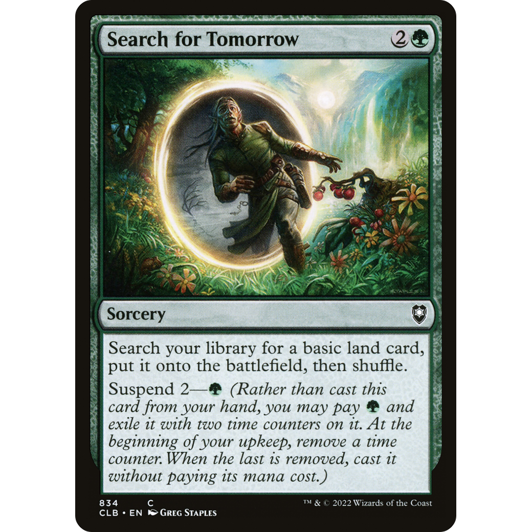 Search for Tomorrow (CLB-834) - Commander Legends: Battle for Baldur's Gate