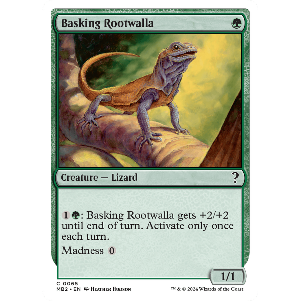 Basking Rootwalla (White Border) (MB2-065) - Mystery Booster 2