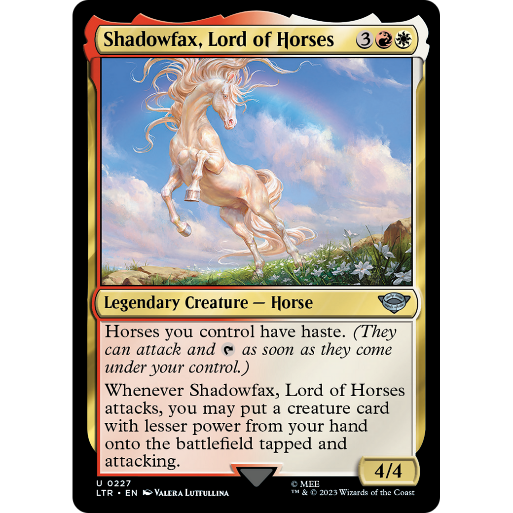 Shadowfax, Lord of Horses (LTR-227) - The Lord of the Rings: Tales of Middle-earth