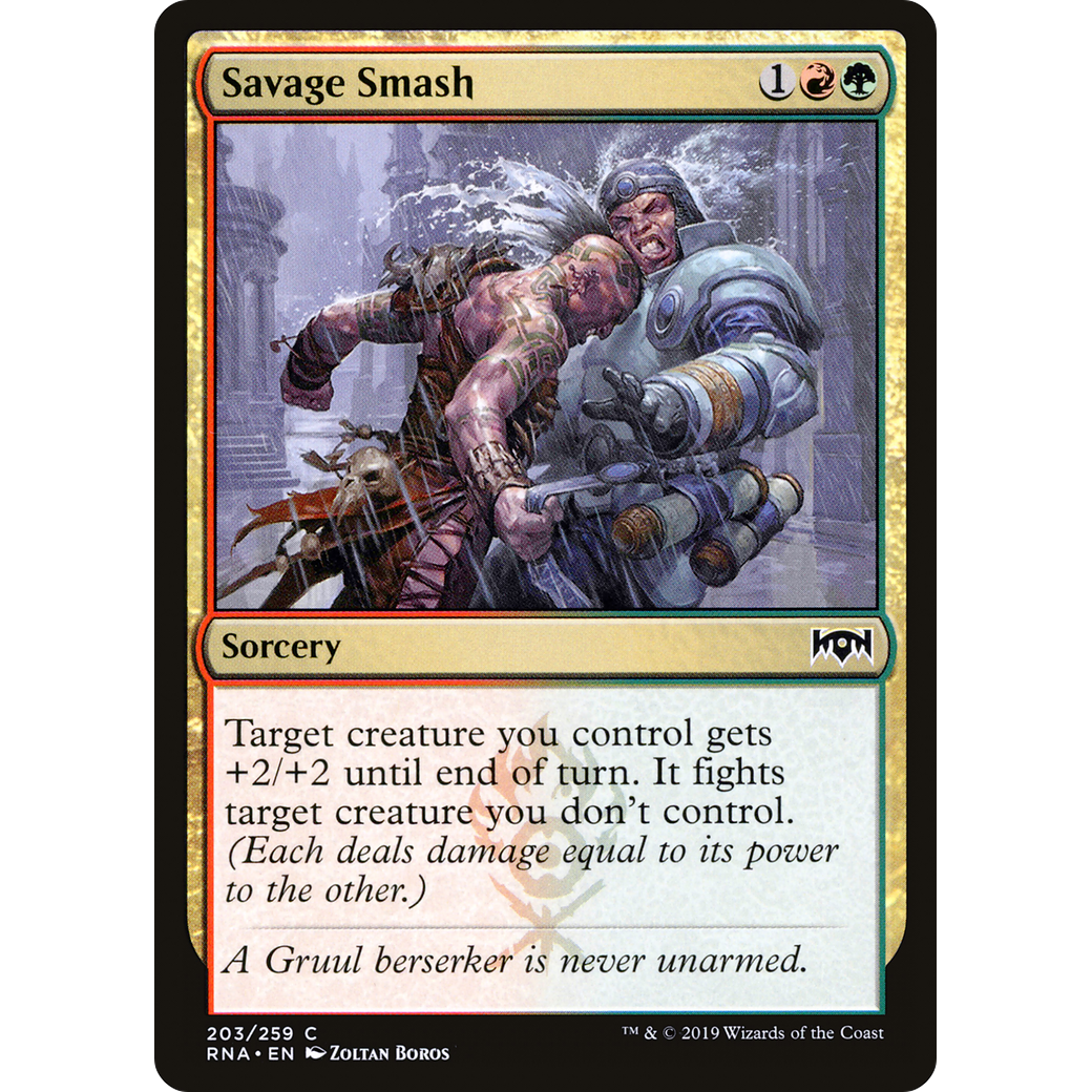 Savage Smash (RNA-203) - Ravnica Allegiance Foil