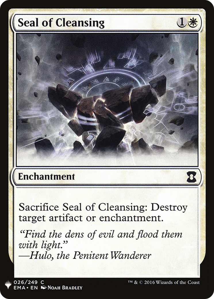 Seal of Cleansing (LIST-026) - The List