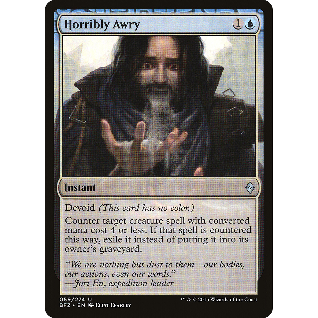 Horribly Awry (BFZ-059) - Battle for Zendikar: (devoid)