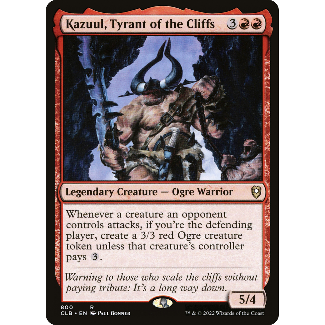 Kazuul, Tyrant of the Cliffs (CLB-800) - Commander Legends: Battle for Baldur's Gate