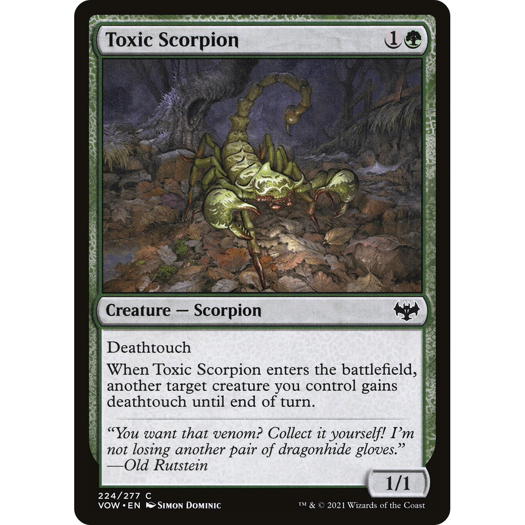 Toxic Scorpion (VOW-224) - Innistrad: Crimson Vow