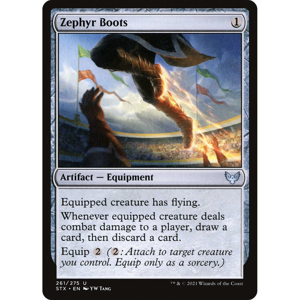 Zephyr Boots (STX-261) - Strixhaven: School of Mages Foil