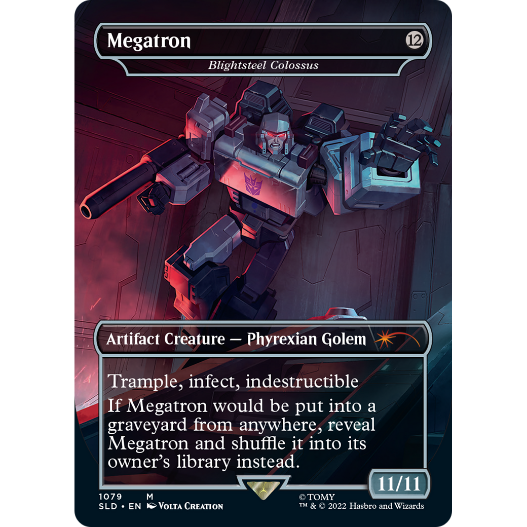 Megatron - Blightsteel Colossus (SLD-1079) - Secret Lair Drop (Borderless) Foil