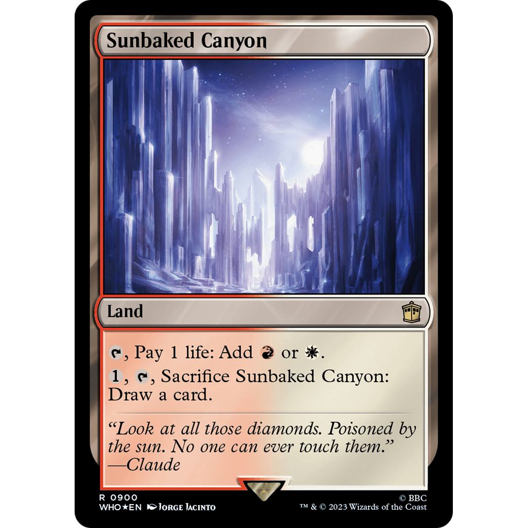 Sunbaked Canyon (Surge Foil) (WHO-900) - Doctor Who Foil
