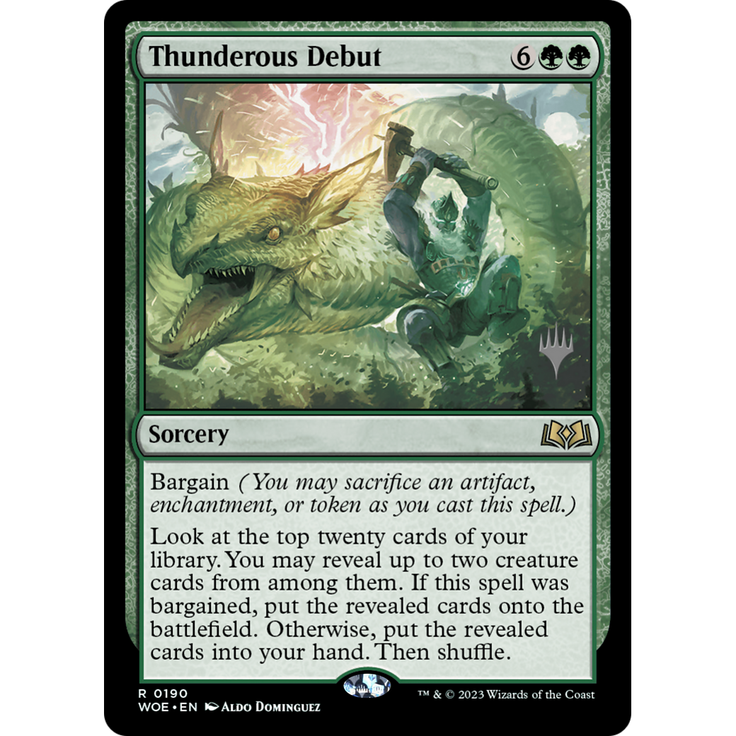 Thunderous Debut (PPWOE-190P) - Wilds of Eldraine Promos