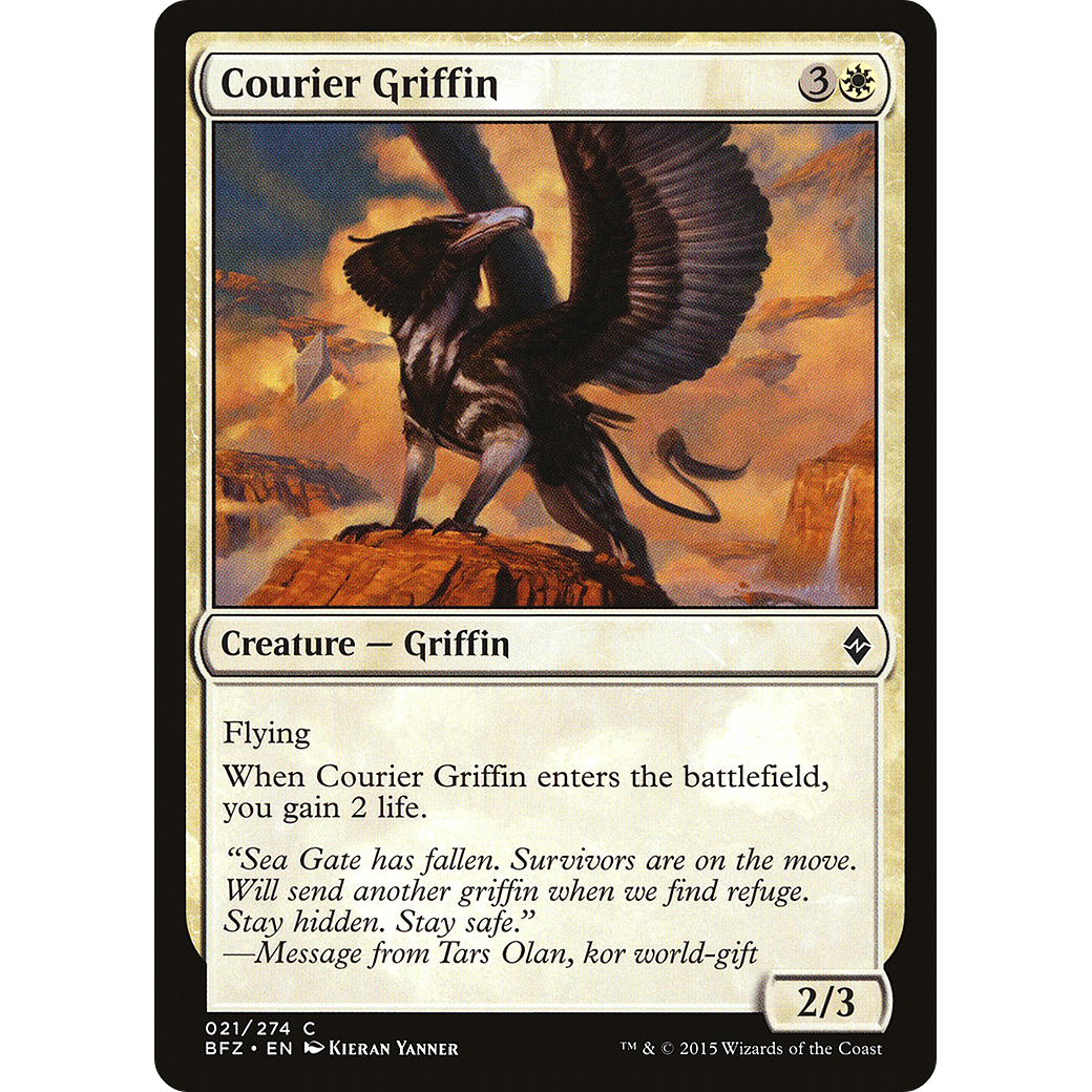 Courier Griffin (BFZ-021) - Battle for Zendikar