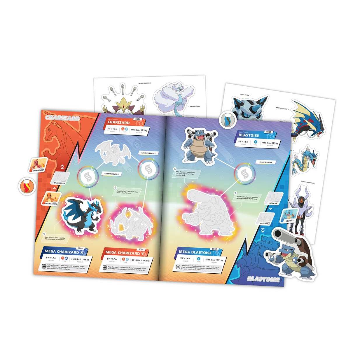 Pokémon The Official Mega Evolutions Sticker Book by Pikachu Press: Paperback; 96 pages / English