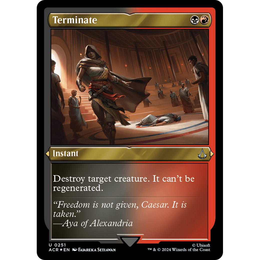 Terminate (ACR-251) - Assassin's Creed Etched Foil