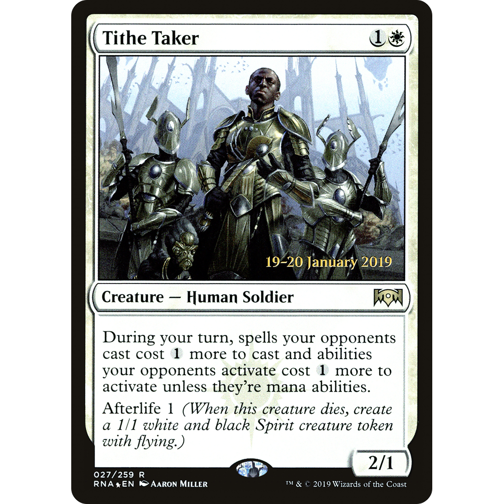 Tithe Taker (PRE-027) - Ravnica Allegiance Promos Foil