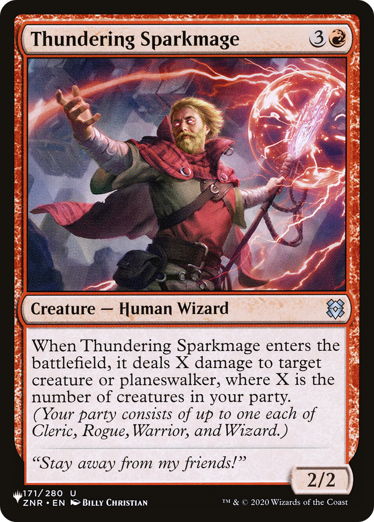 Thundering Sparkmage (LIST-171/280) - The List