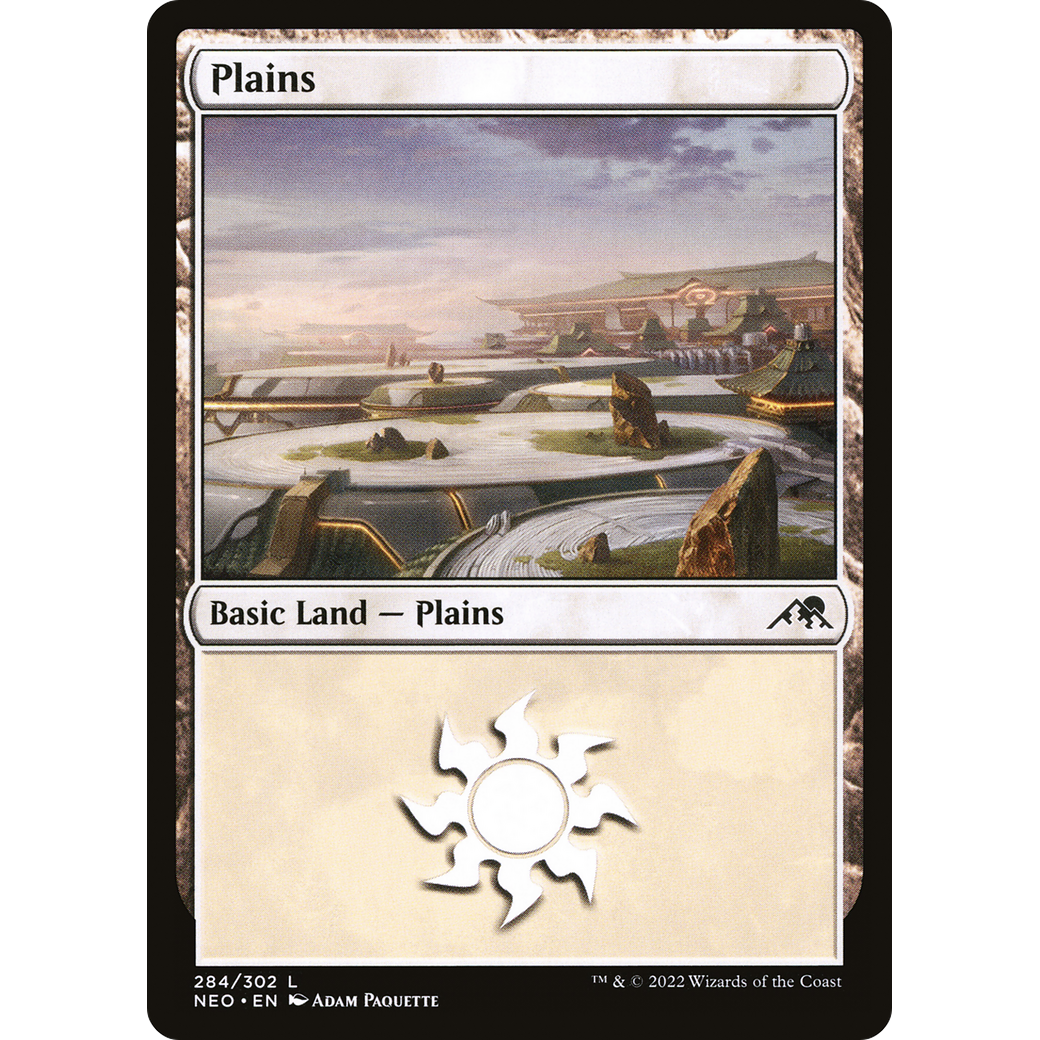 Plains (NEO-284) - Kamigawa: Neon Dynasty
