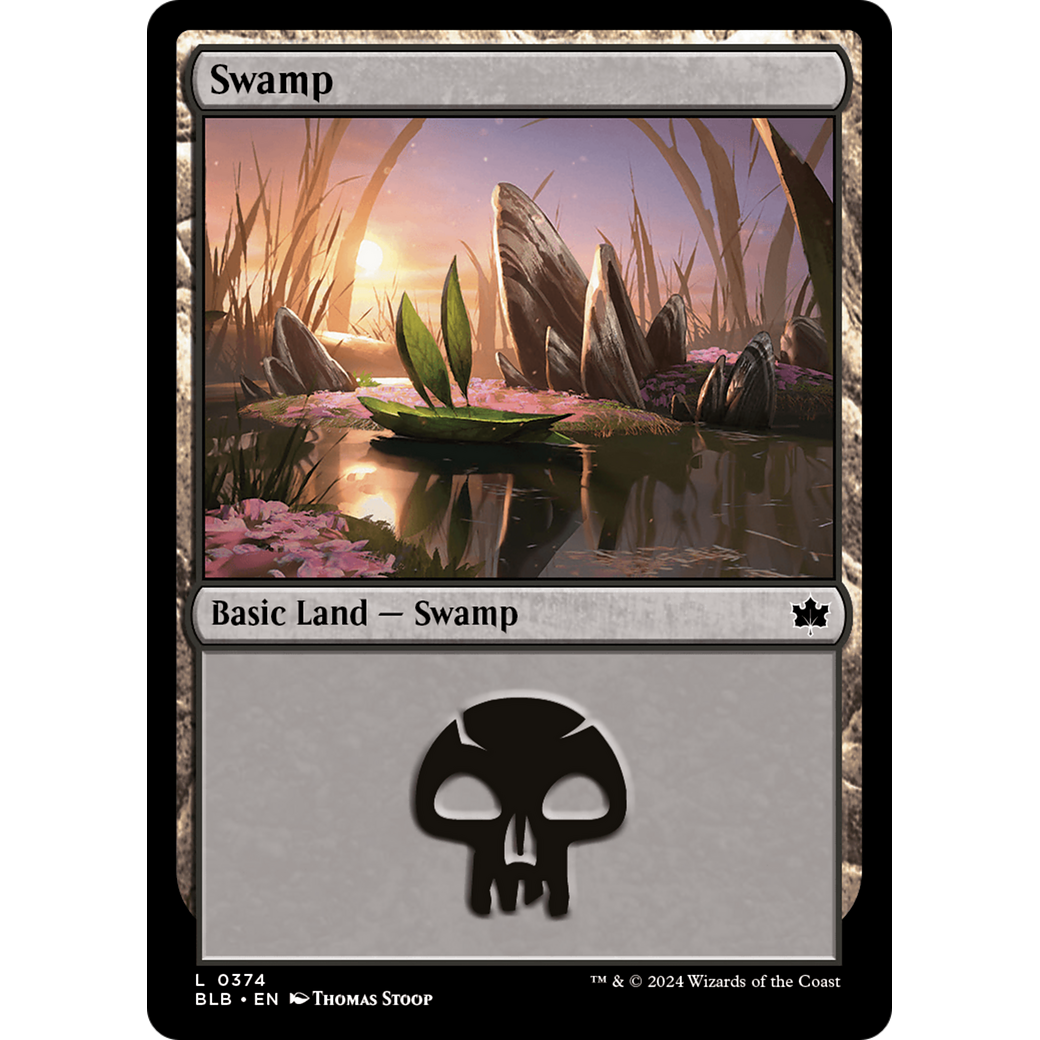Swamp (BLB-374) - Bloomburrow Foil
