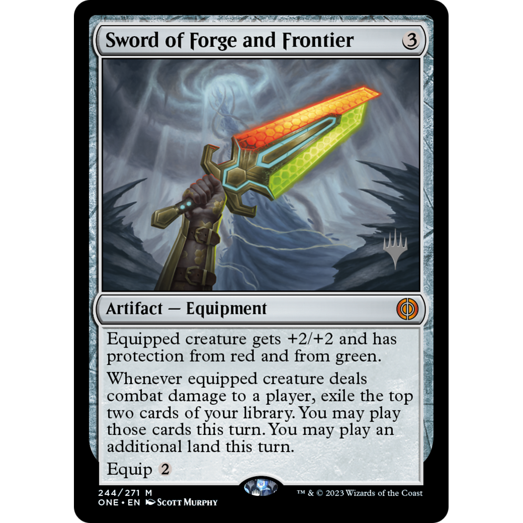 Sword of Forge and Frontier (PPONE-244P) - Phyrexia: All Will Be One Promos