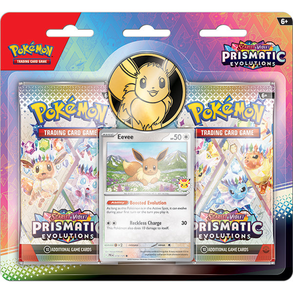 Pokemon TCG: Scarlet & Violet 8.5 - Prismatic Evolutions 2-Booster Blister [Eevee] (Pre-Order) (Expected Release 02/21/2025)