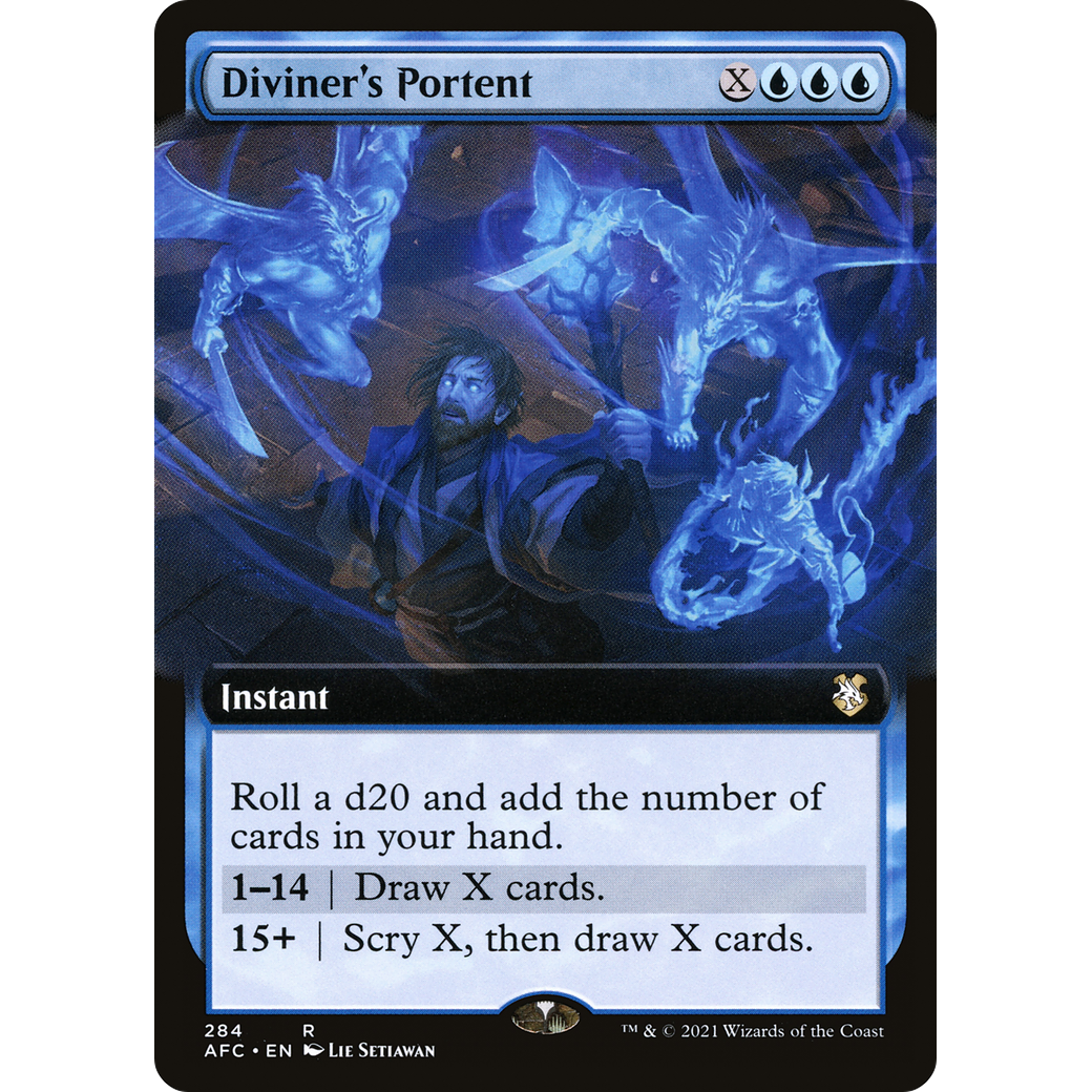 Diviner's Portent (AFC-284) - Forgotten Realms Commander: (Extended Art)
