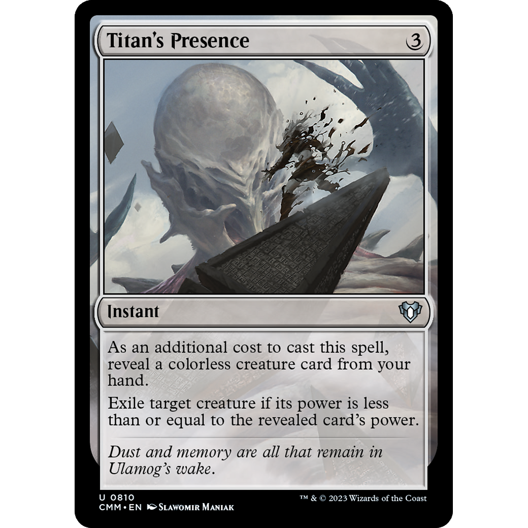 Titan's Presence (CMM-810) - Commander Masters