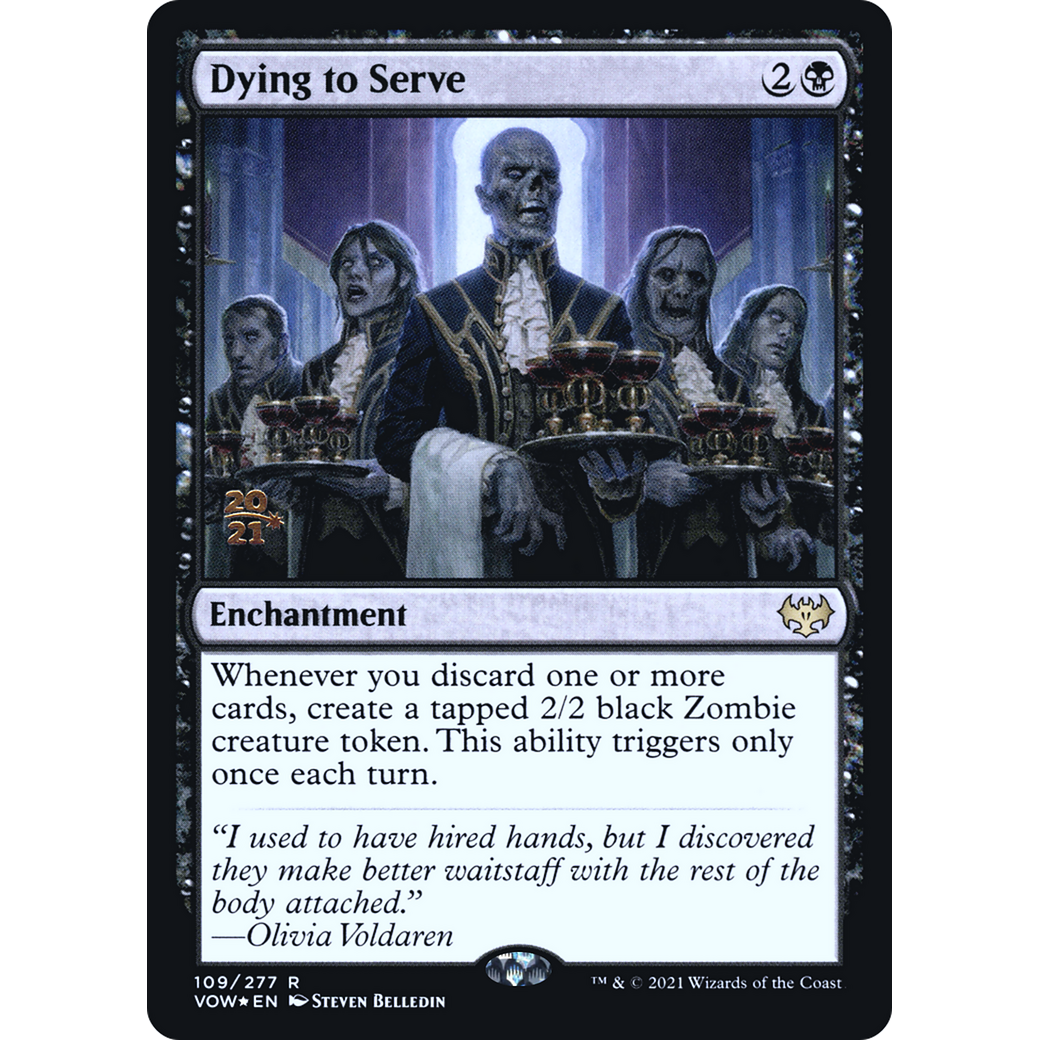 Dying to Serve (PRE-109) - Innistrad: Crimson Vow Promos Foil