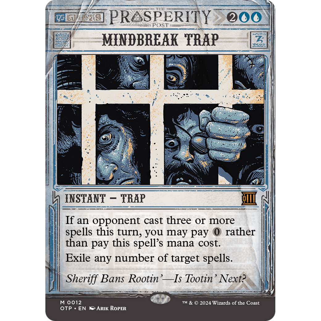 Mindbreak Trap (OTP-012) - Breaking News: (Showcase) (Borderless) Foil