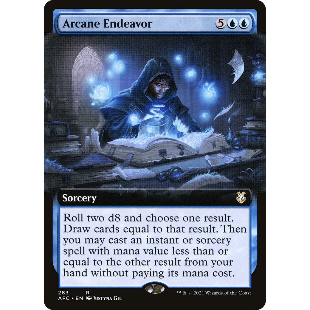 Arcane Endeavor (AFC-283) - Forgotten Realms Commander: (Extended Art)