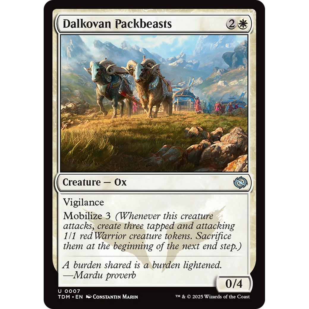 Dalkovan Packbeasts (TDM-007) - Tarkir: Dragonstorm Foil