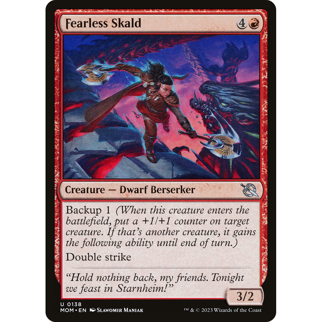 Fearless Skald (MOM-138) - March of the Machine Foil