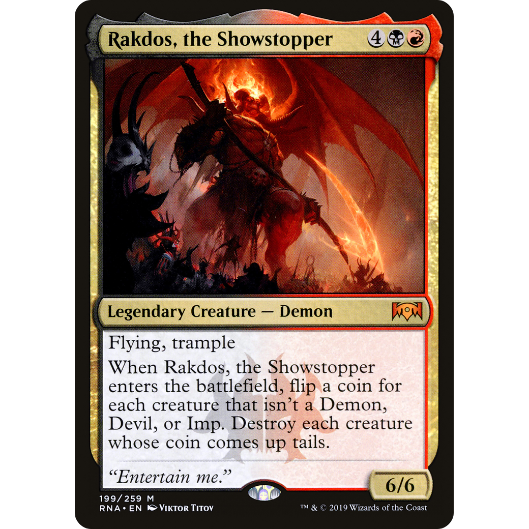 Rakdos, the Showstopper (RNA-199) - Ravnica Allegiance Foil