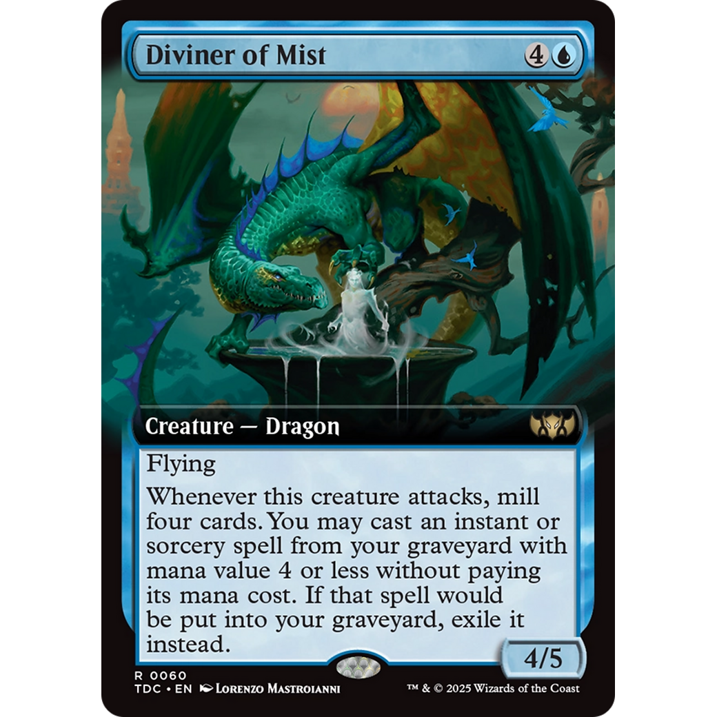 Diviner of Mist (TDC-060) - Commander: Tarkir: Dragonstorm: (Extended Art)