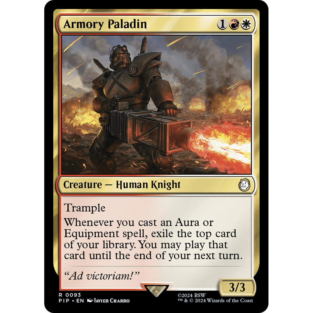 Armory Paladin (PIP-093) - Fallout Foil