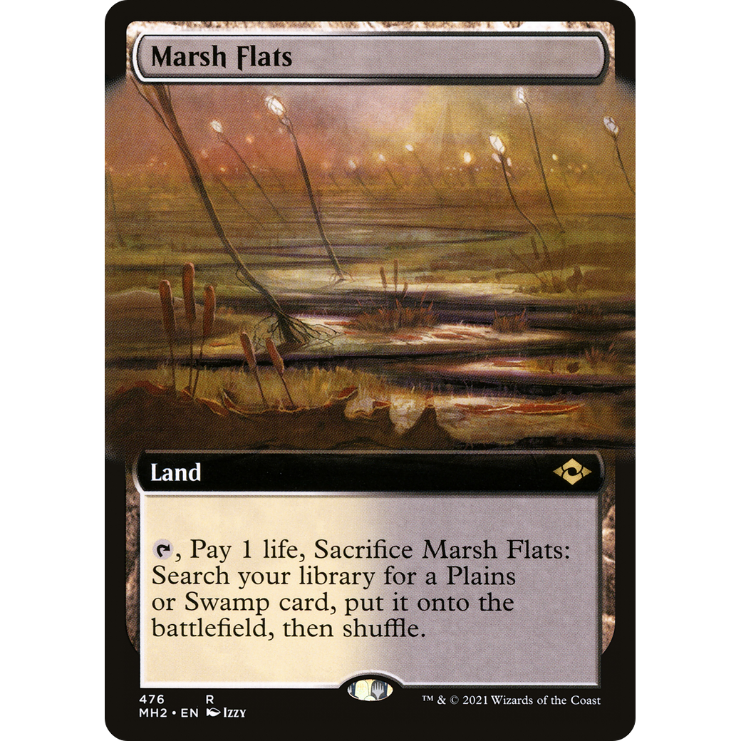 Marsh Flats (Extended Art) (MH2-476) - Modern Horizons 2: (Extended Art) Foil