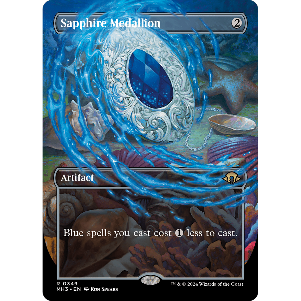 Sapphire Medallion (MH3-349) - Modern Horizons 3 (Borderless) Foil
