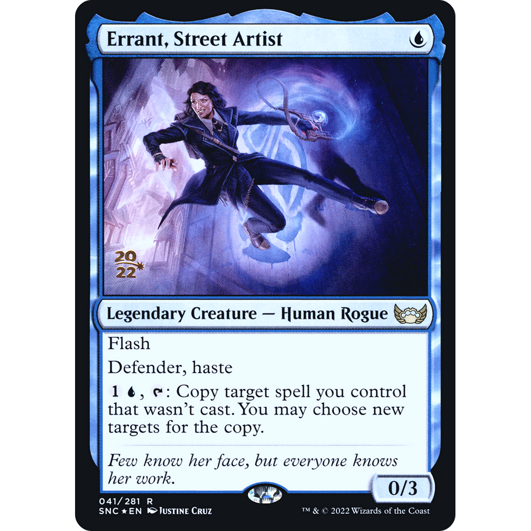 Errant, Street Artist (PRE-041) - Streets of New Capenna Promos Foil