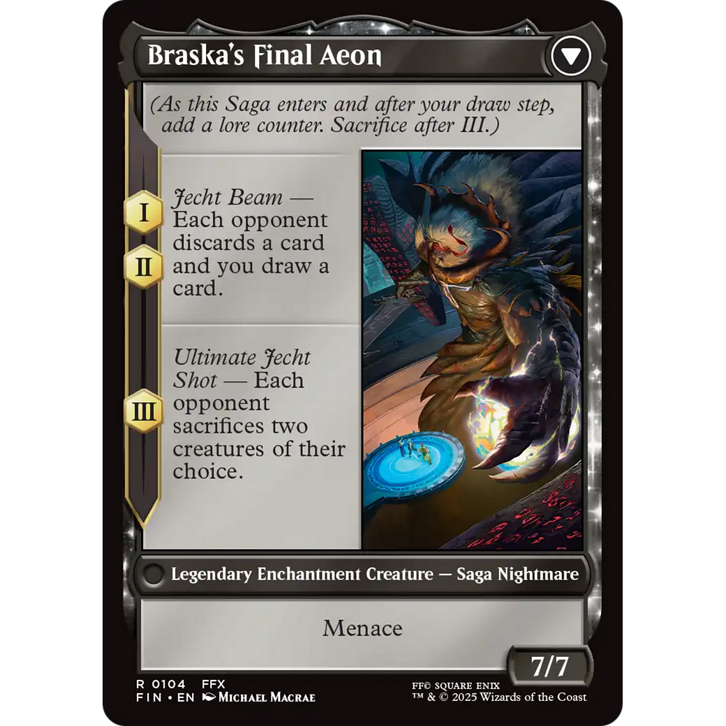 Jecht, Reluctant Guardian // Braska's Final Aeon (FIN-104) - FINAL FANTASY: (enchantment)