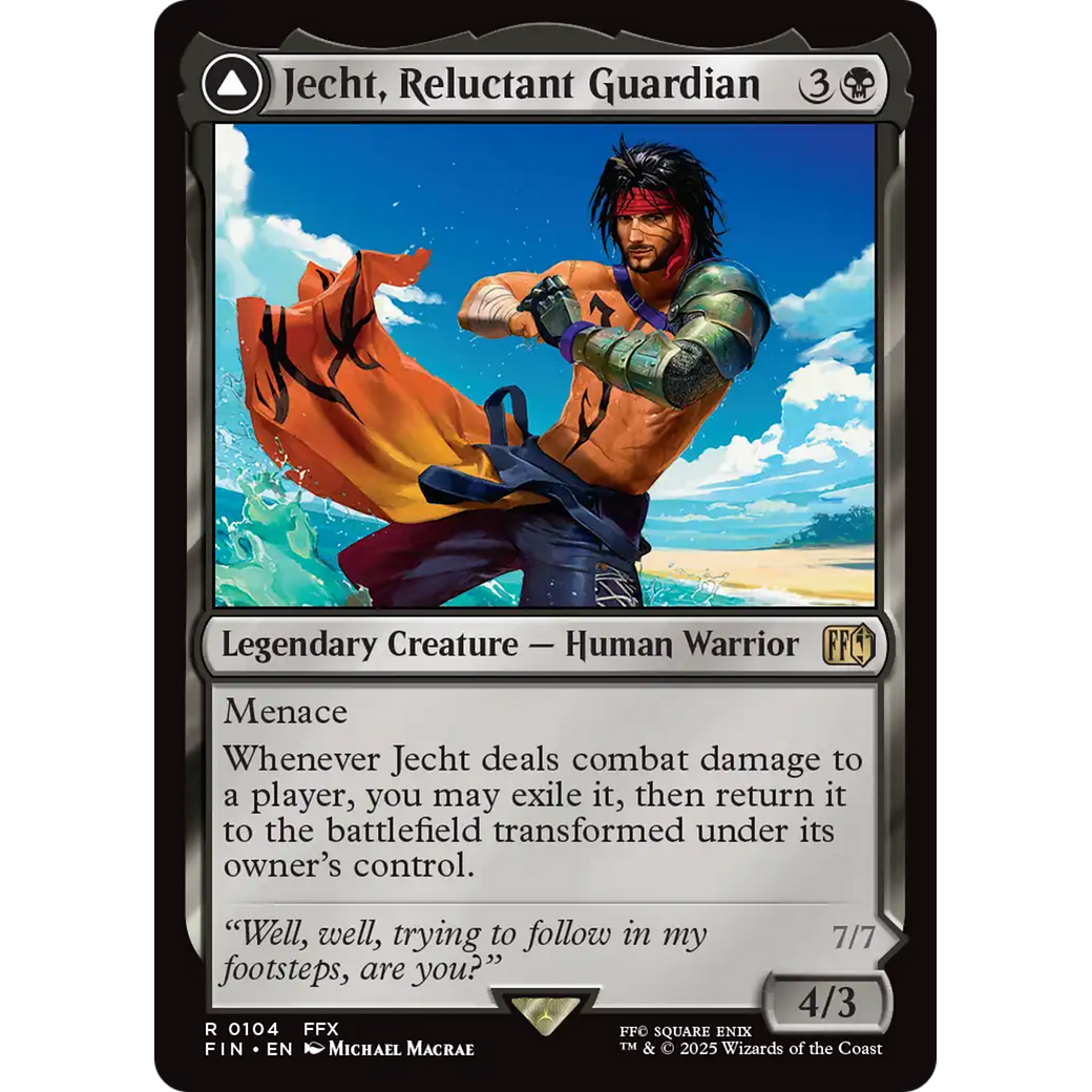 Jecht, Reluctant Guardian // Braska's Final Aeon (FIN-104) - FINAL FANTASY: (enchantment)