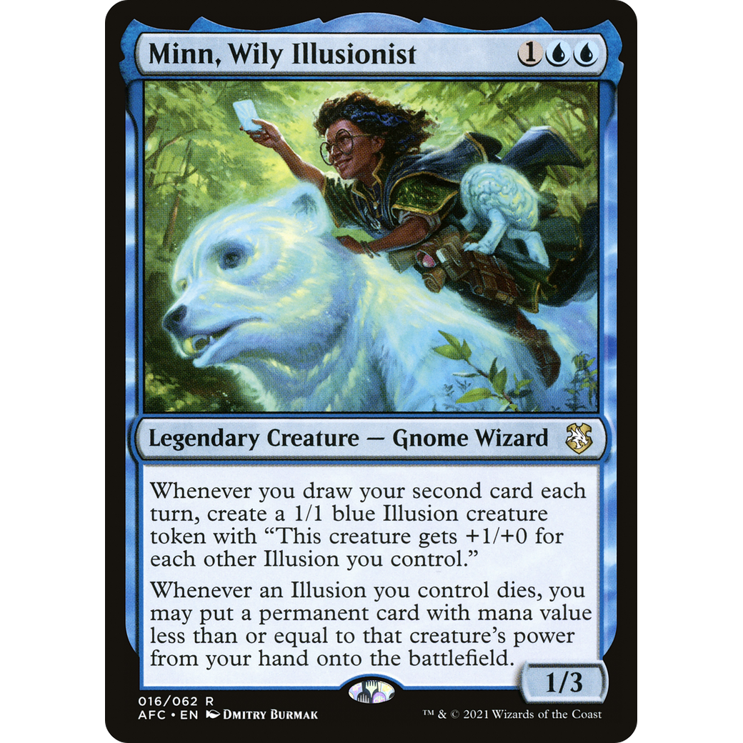 Minn, Wily Illusionist (AFC-016) - Forgotten Realms Commander