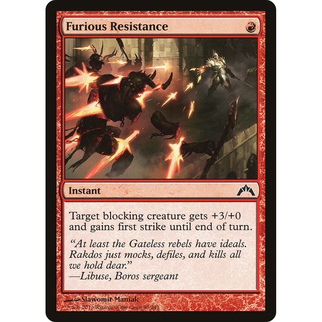 Furious Resistance (GTC-093) - Gatecrash