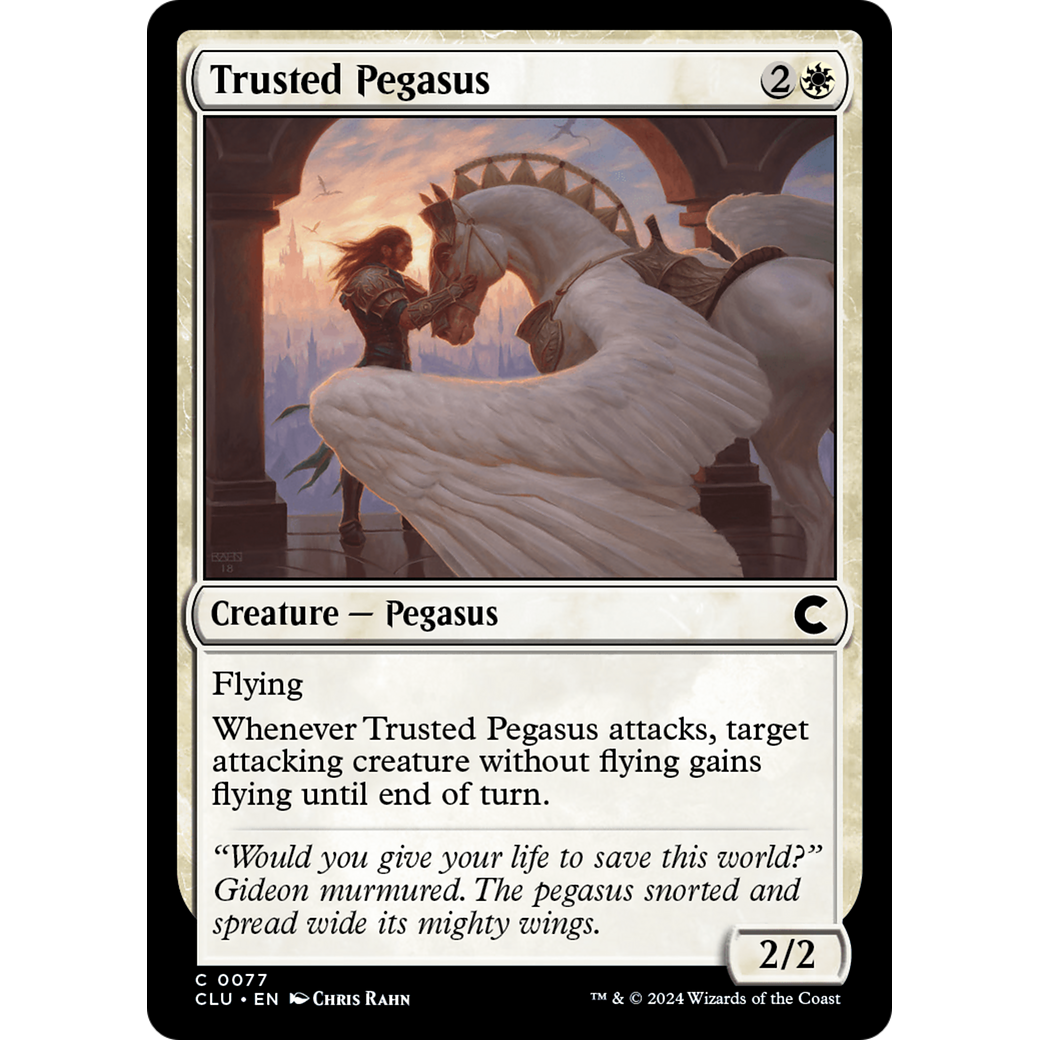 Trusted Pegasus (CLU-077) - Ravnica: Clue Edition