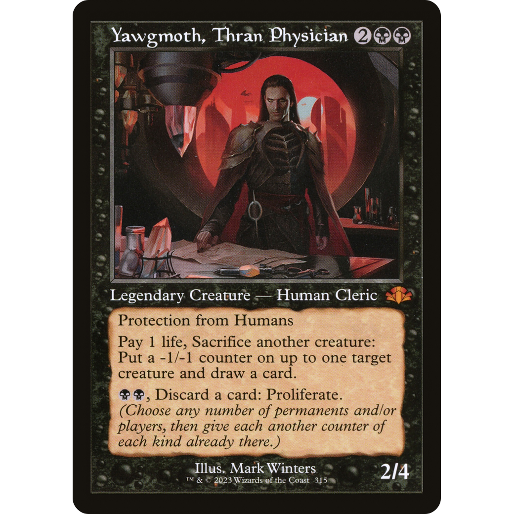 Yawgmoth, Thran Physician (Retro Frame) (DMR-315) - Dominaria Remastered