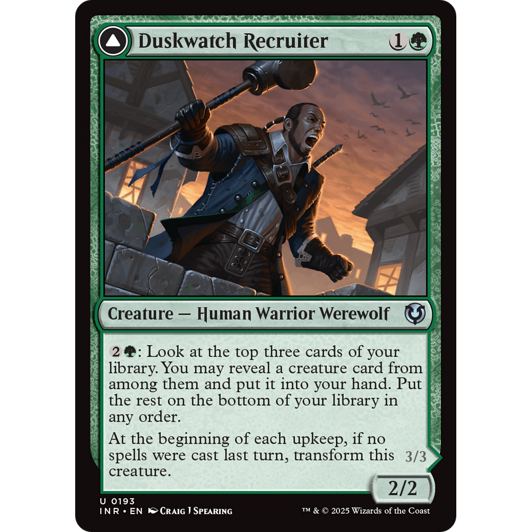 Duskwatch Recruiter // Krallenhorde Howler (INR-193) - Innistrad Remastered Foil