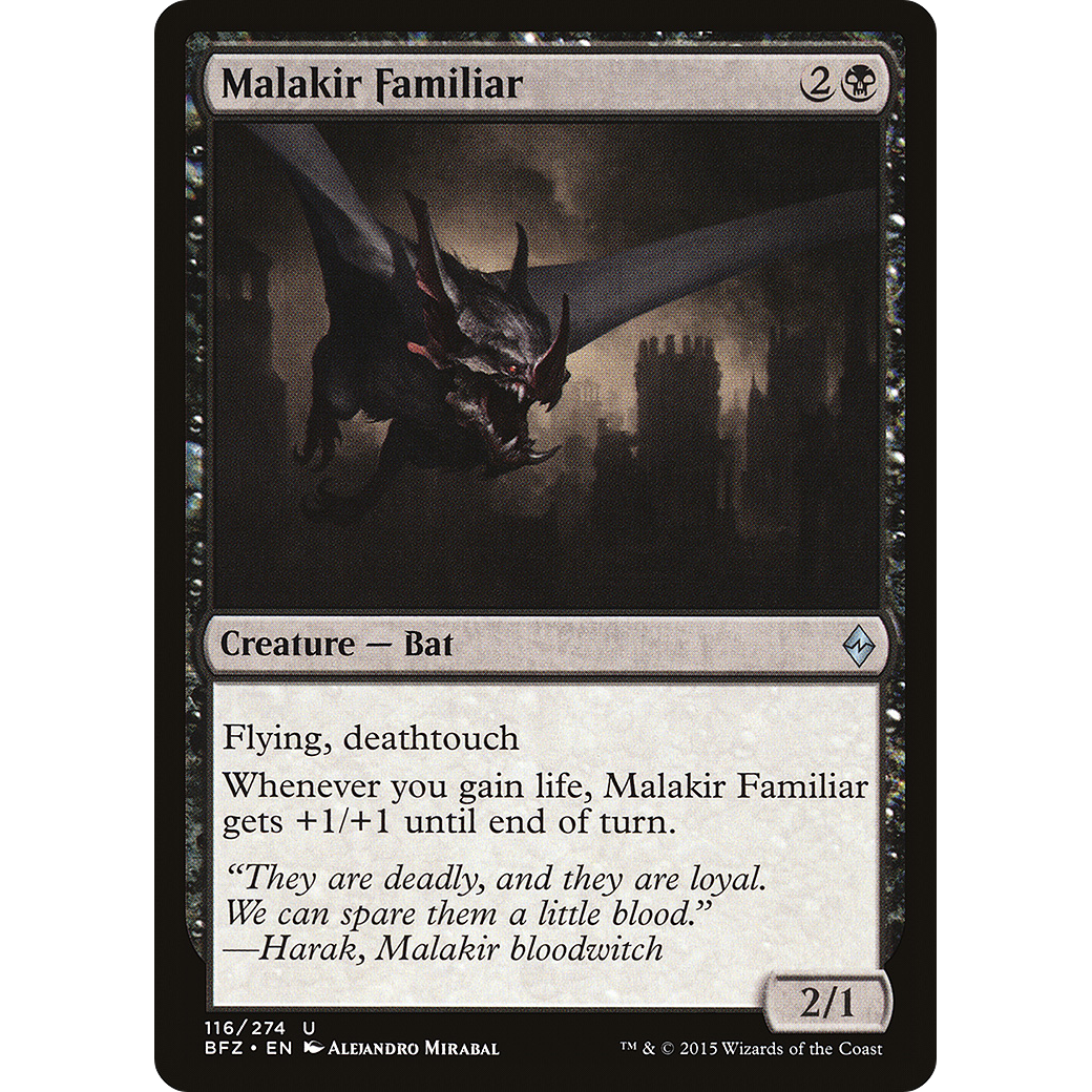 Malakir Familiar (BFZ-116) - Battle for Zendikar Foil