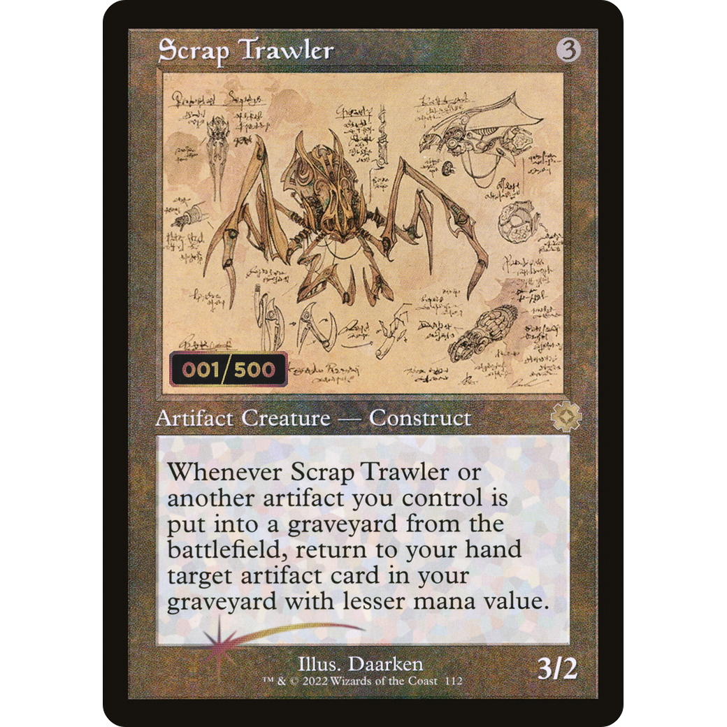 Scrap Trawler (Schematic) (Serial Numbered) (BRR-112) - The Brothers' War Retro Artifacts Foil