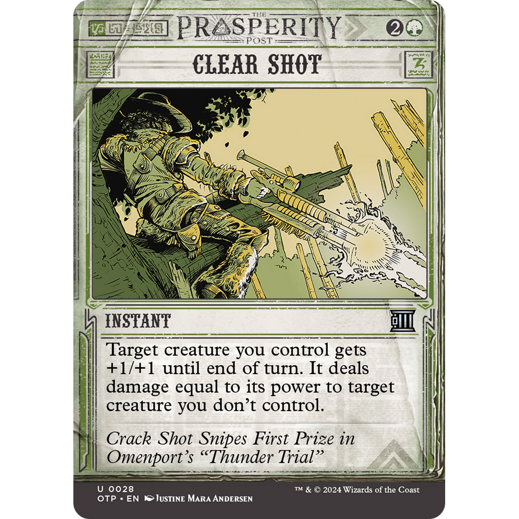 Clear Shot (OTP-028) - Breaking News: (Showcase) (Borderless) Foil
